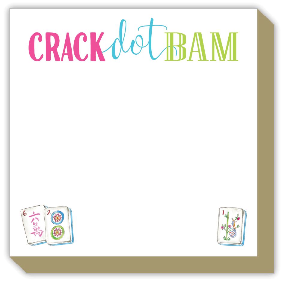 Crack Dot Bam Notepad Luxe