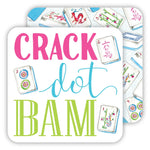 Crack Dot Bam Mahjong Paper Coaster