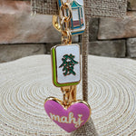Oh My Mahj Heart Cluster Bag Charm in Pastel Multi - The Pink Pineapple 850