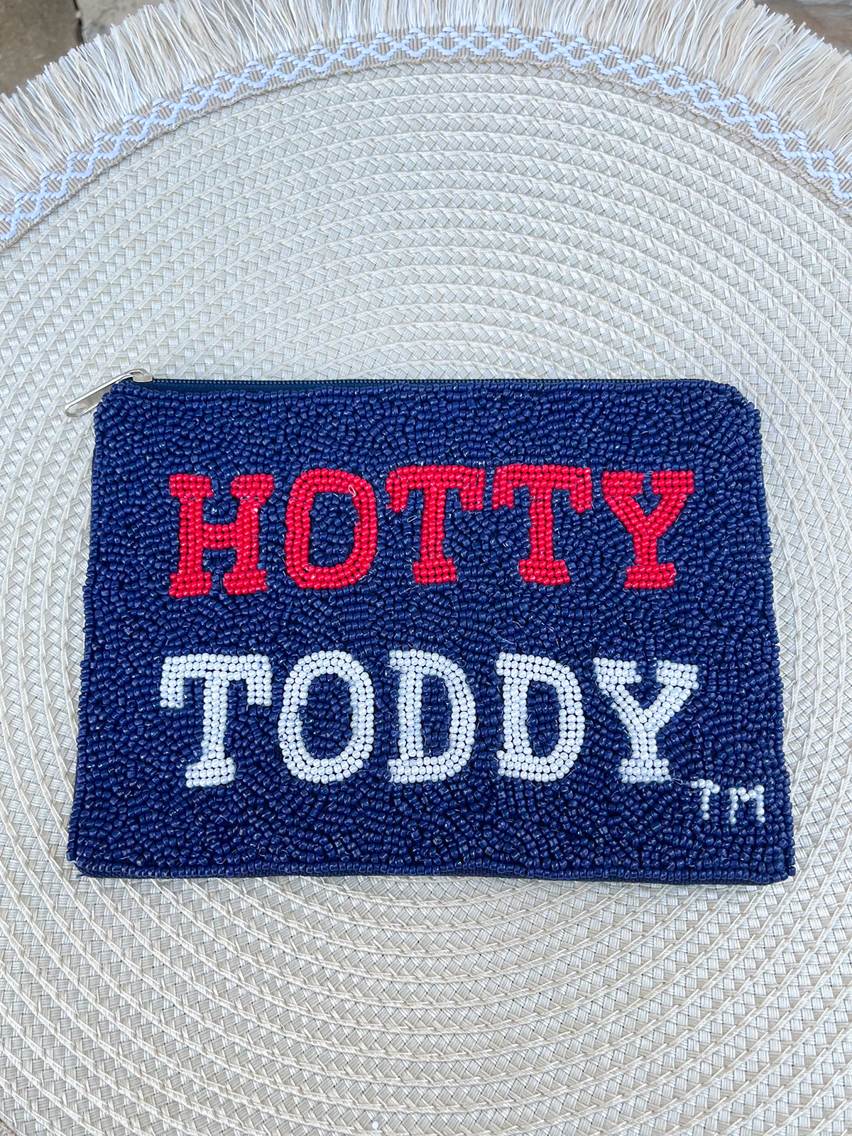 Ole Miss Hotty Toddy Beaded Coin Pouch - The Pink Pineapple 850