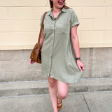Olive Grove Mini Dress