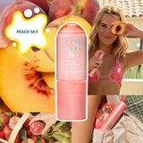 A clear SPF 30 body mist sunscreen in the Peach Sky scent.