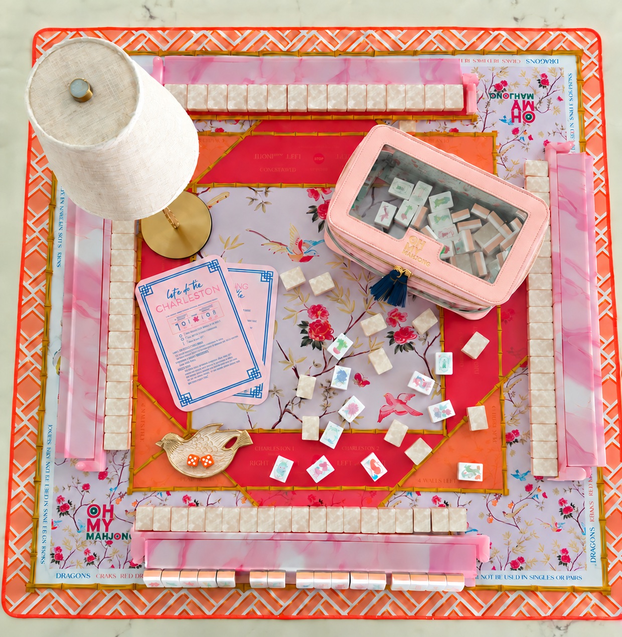 Pearlescent Goldie Whitewash Songbird Tablescape Bundle