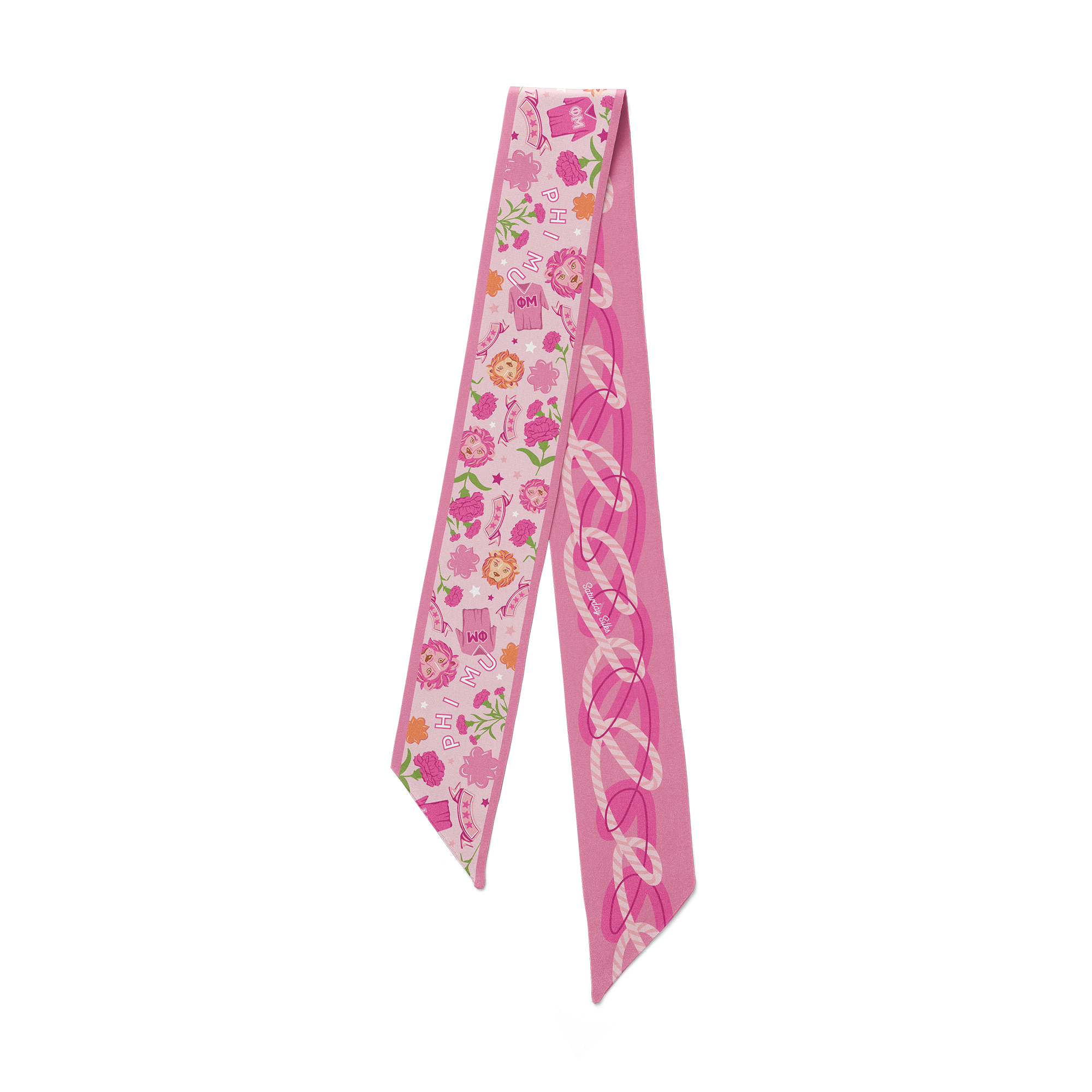 [Saturday Silks] Phi Mu Skinny Scarf