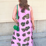 Pink Palms Escape Maxi Dress