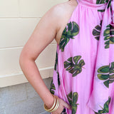 Pink Palms Escape Maxi Dress