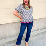 Pretty in Porcelain Printed Top