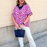 Pretty in Print Collared Blouse