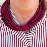 Rachel Rope Necklace in Garnet