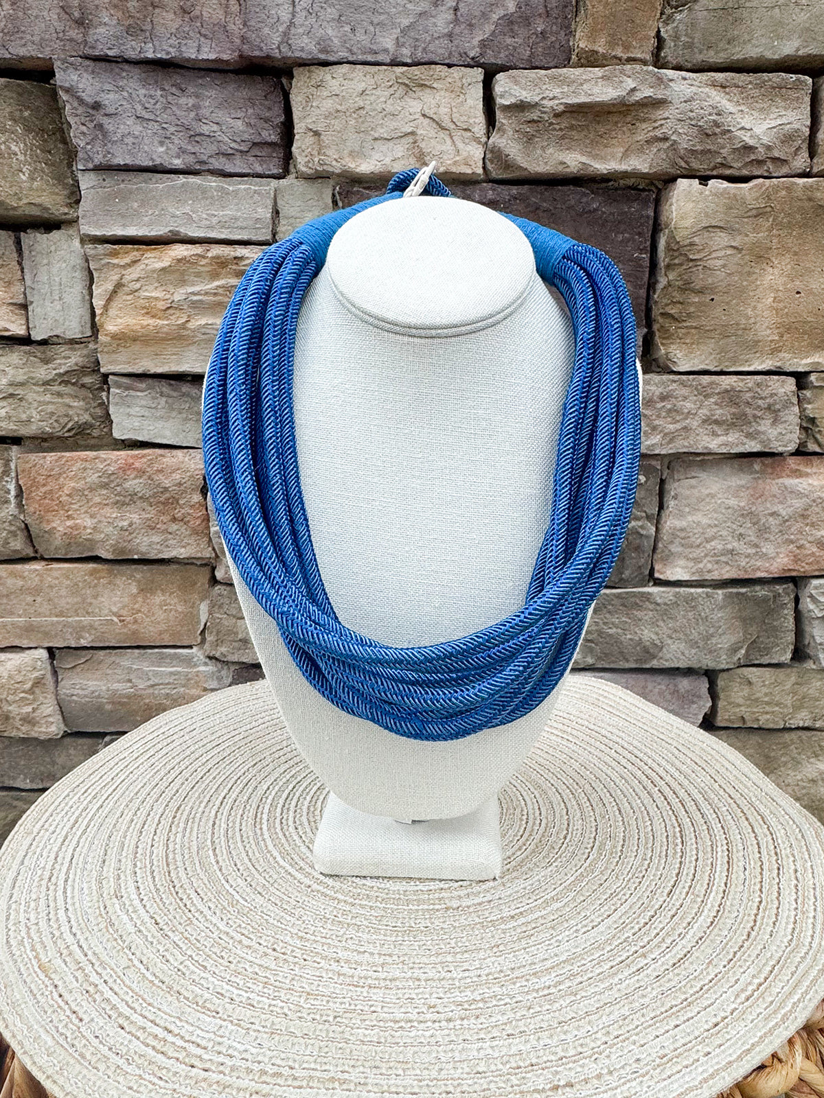 Rachel Rope Necklace in Cobalt - The Pink Pineapple 850
