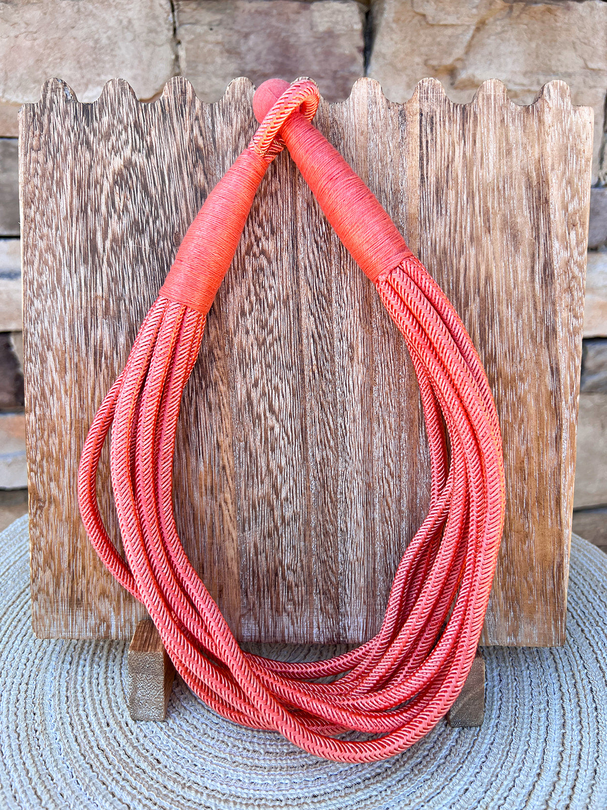 Rachel Rope Necklace in Peach - The Pink Pineapple 850
