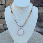 Rose Whimsy Beaded Necklace - The Pink Pineapple 850