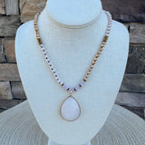 Rose Whimsy Beaded Necklace - The Pink Pineapple 850