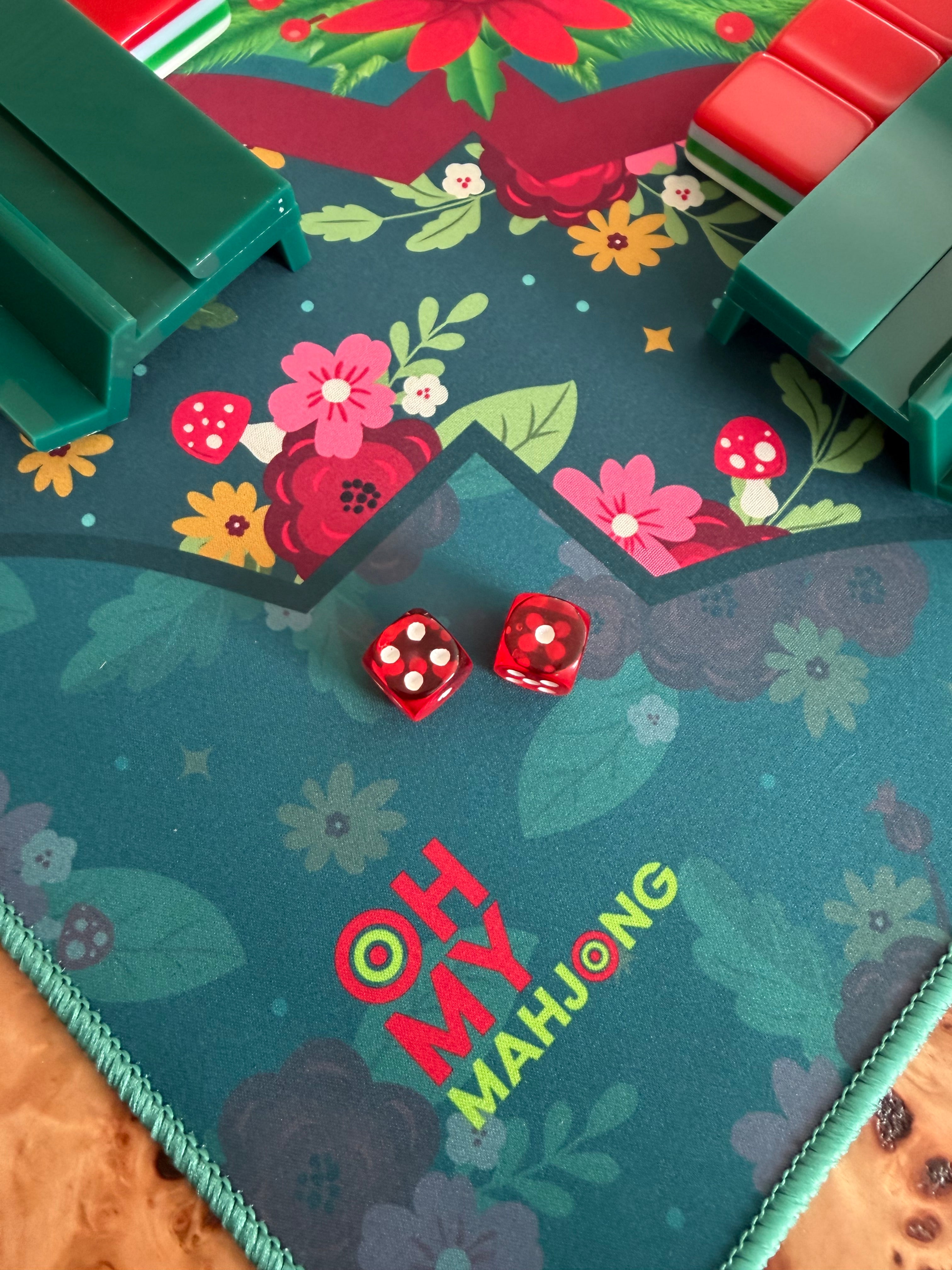 Ruby Red Mahjong Dice