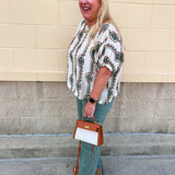 Sage Trail Linen Blouse