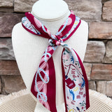 [Saturday Silks] Pi Beta Phi Skinny Scarf- The Pink Pineapple 850