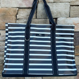 [Scout] Original Deano Large Tote in Fleetwood Black with open-top design and sturdy straps