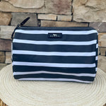 [Scout] Packin' Heat Toiletry Bag in Fleetwood Black with spacious interior and organization pocket