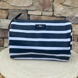 [Scout] Packin' Heat Toiletry Bag in Fleetwood Black with spacious interior and organization pocket