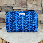 Scout] Packin' Heat Toiletry Bag in Indigrow with spacious interior and organization pocket