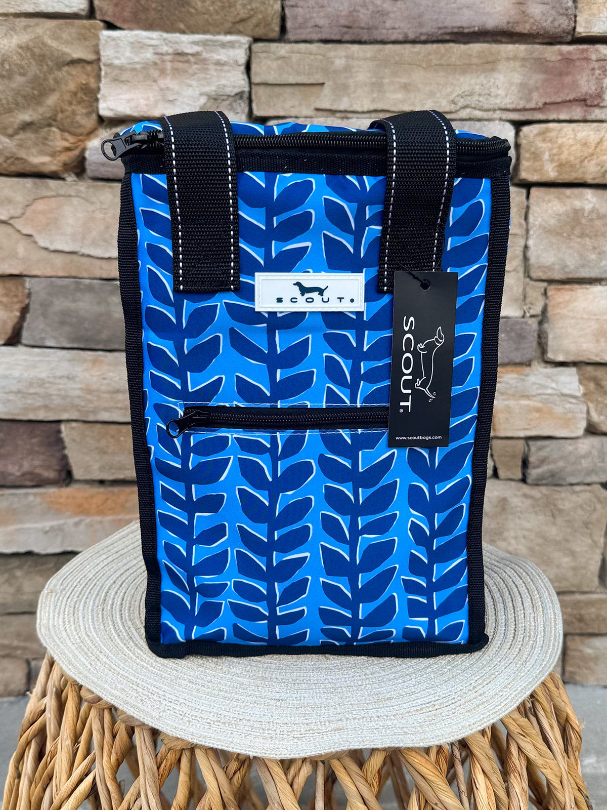 [Scout] Pleasure Chest Cooler in Indigrow with tall square design and exterior pockets
