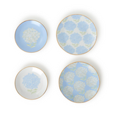 Hydrangea Medium White Trinket Dice Catchall Dish