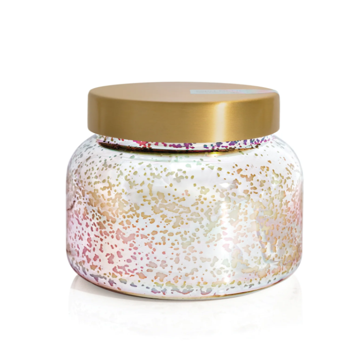 Volcano Candle with Iridescent Mercury Glass Vessel