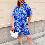 Seaside Keepsake Lace Trim Mini Dress