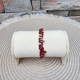 Seminoles Flowing Script Hinge Bangle