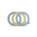 Large Spiral Hair Coil in yellow and blue
