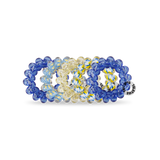 Tiny Spiral Hair Coils in yellow and blue