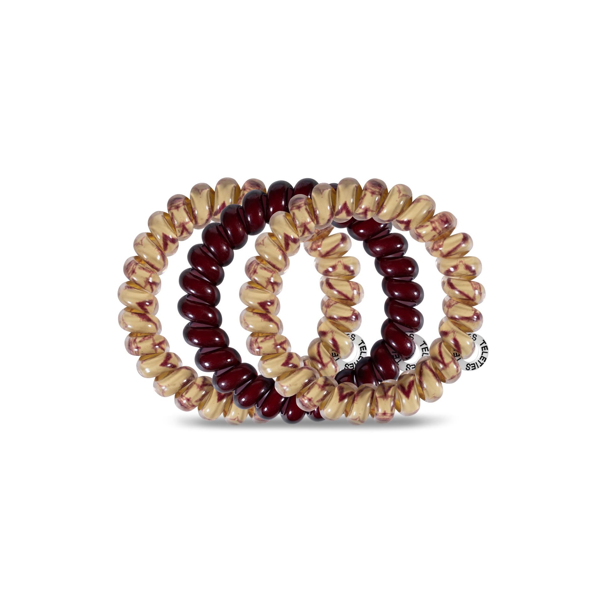Large Spiral Hair Coils in Florida State University colors