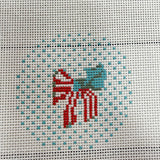 Stars & Stripes Bow Mini Canvas- The Pink Pineapple 850
