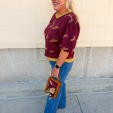 [Stewart Simmons] Merit Puff Sleeve Sweater | Florida State