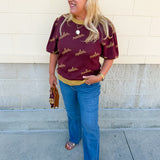 [Stewart Simmons] Merit Puff Sleeve Sweater | Florida State