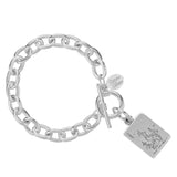 [Susan Shaw] Silver Bam Bird Tile Mahjong Bracelet