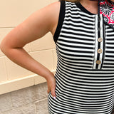 Sutton Stripe Midi Dress