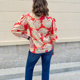 [Mary Square] Tamryn Fall Floral Fire Top