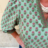 [Mary Square] Tamryn Floral Foulard Vineyard Top