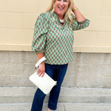 [Mary Square] Tamryn Floral Foulard Vineyard Top