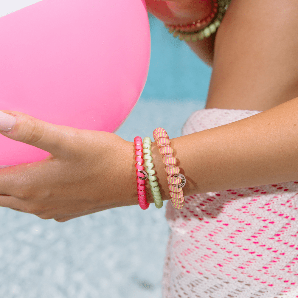 [Teleties] Summer Crush Small Hair Ties - The Pink Pineapple 850