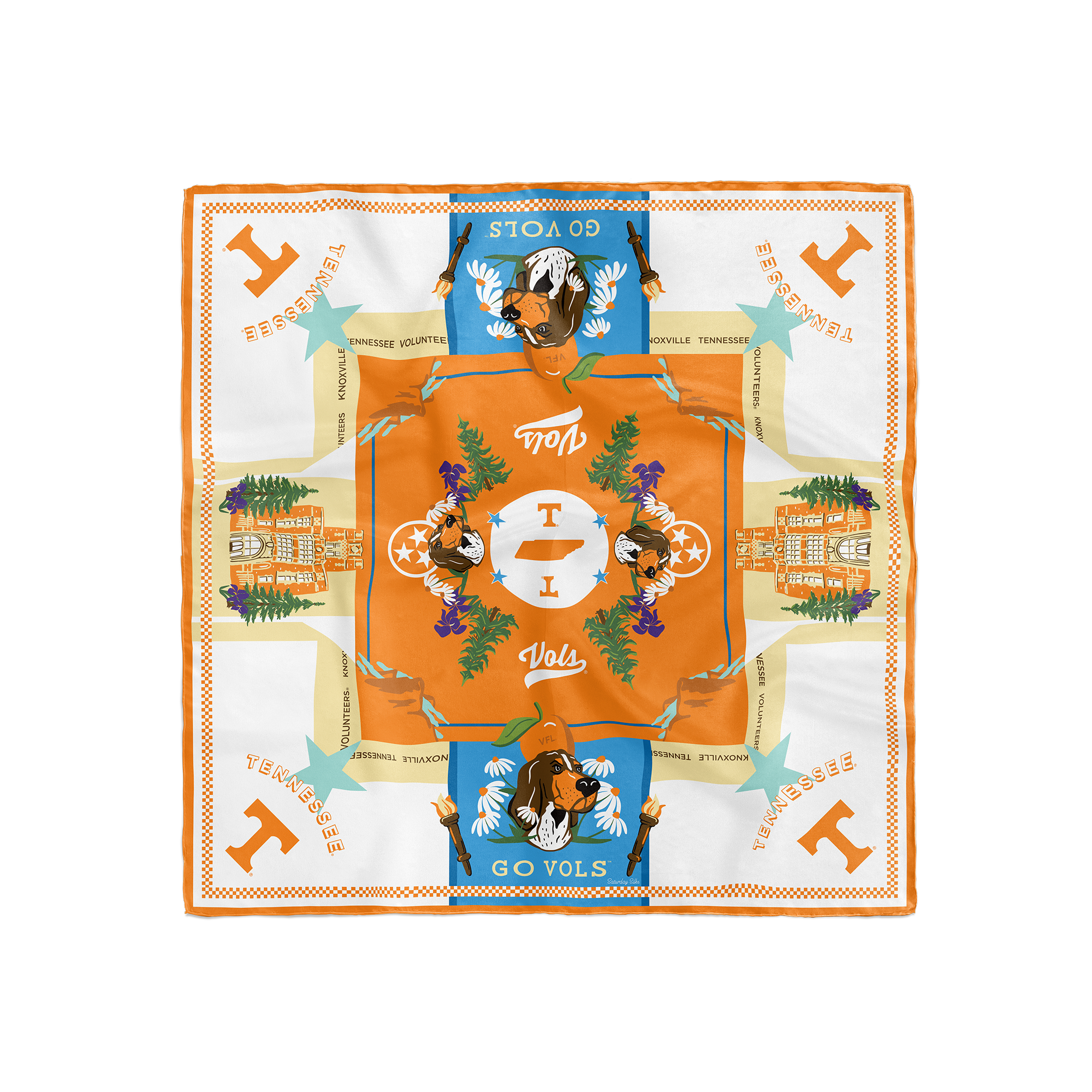 [Saturday Silks] Tennessee Vols Saturday Scarf