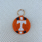 Tennessee Vols Beaded Keychain - The Pink Pineapple 850
