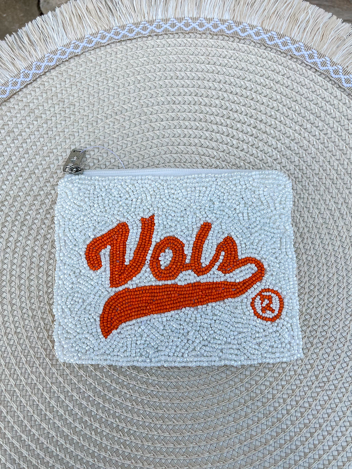 Tennessee Vols Beaded Pouch - The Pink Pineapple 850