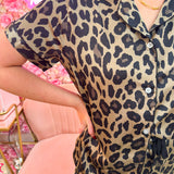 Savannah Chic Satin Pajama Top