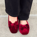 [Corkys] Burgundy Belle Velvet Flats