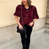 Holly & Hearth Velvet Top