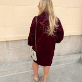 Holly & Hearth Velvet Mini Dress