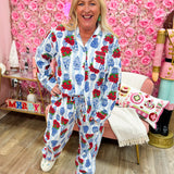 Pastel Bloom Fleece-Lined Slippers