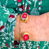 [Easton Elle] Misty Bracelet in Raw Red Coral